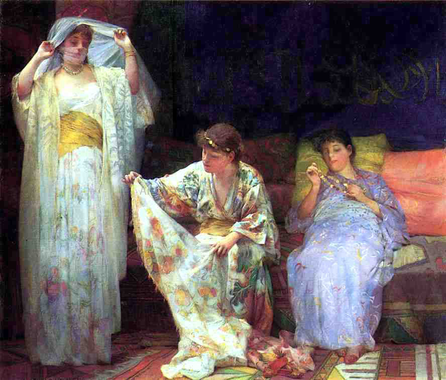 Henry Siddons Mowbray The Harem - Hand Painted Oil Painting