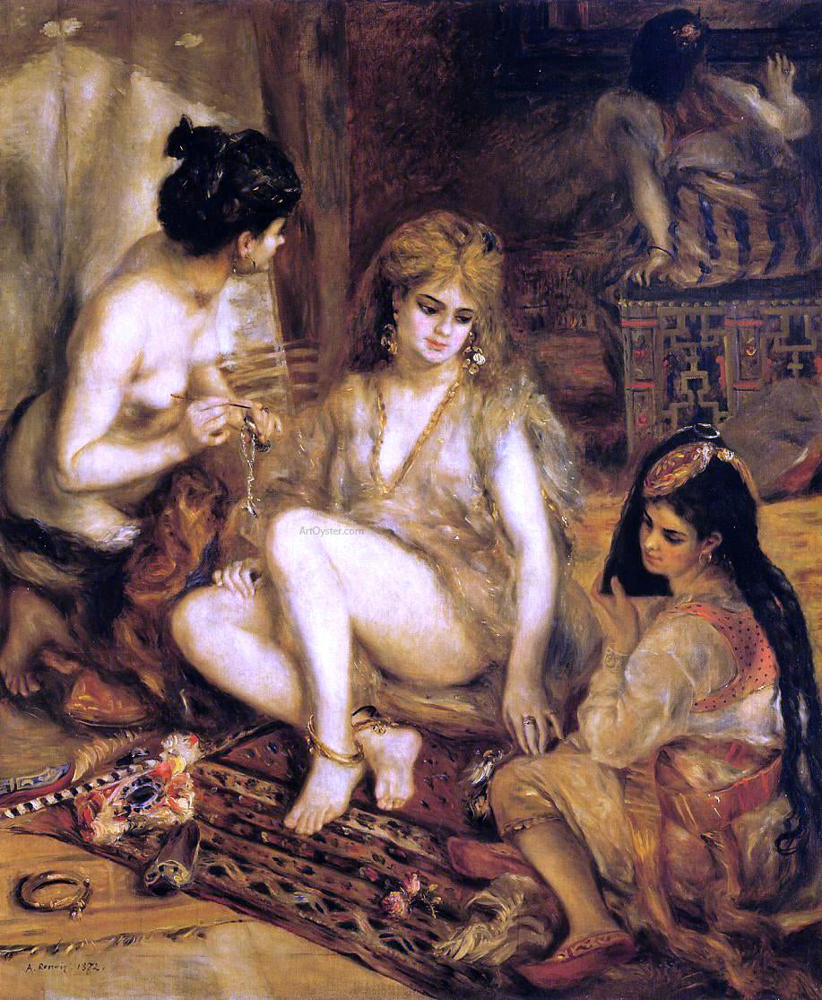 Pierre Auguste Renoir The Harem (also known as Parisian Women Dresses as Algerians) - Hand Painted Oil Painting