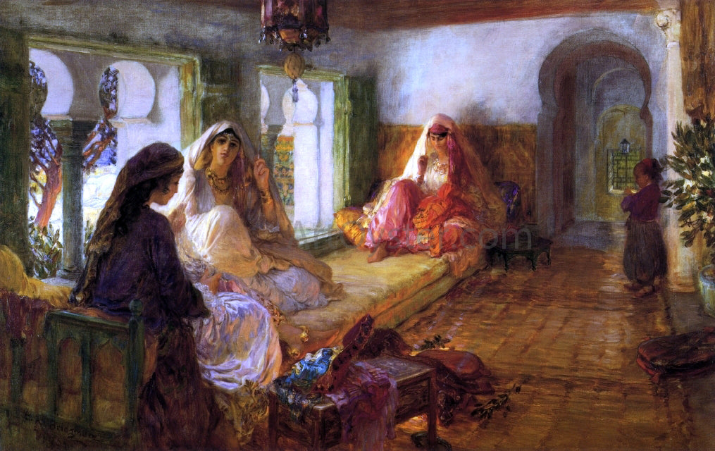 Frederick Arthur Bridgeman The Harem - Hand Painted Oil Painting