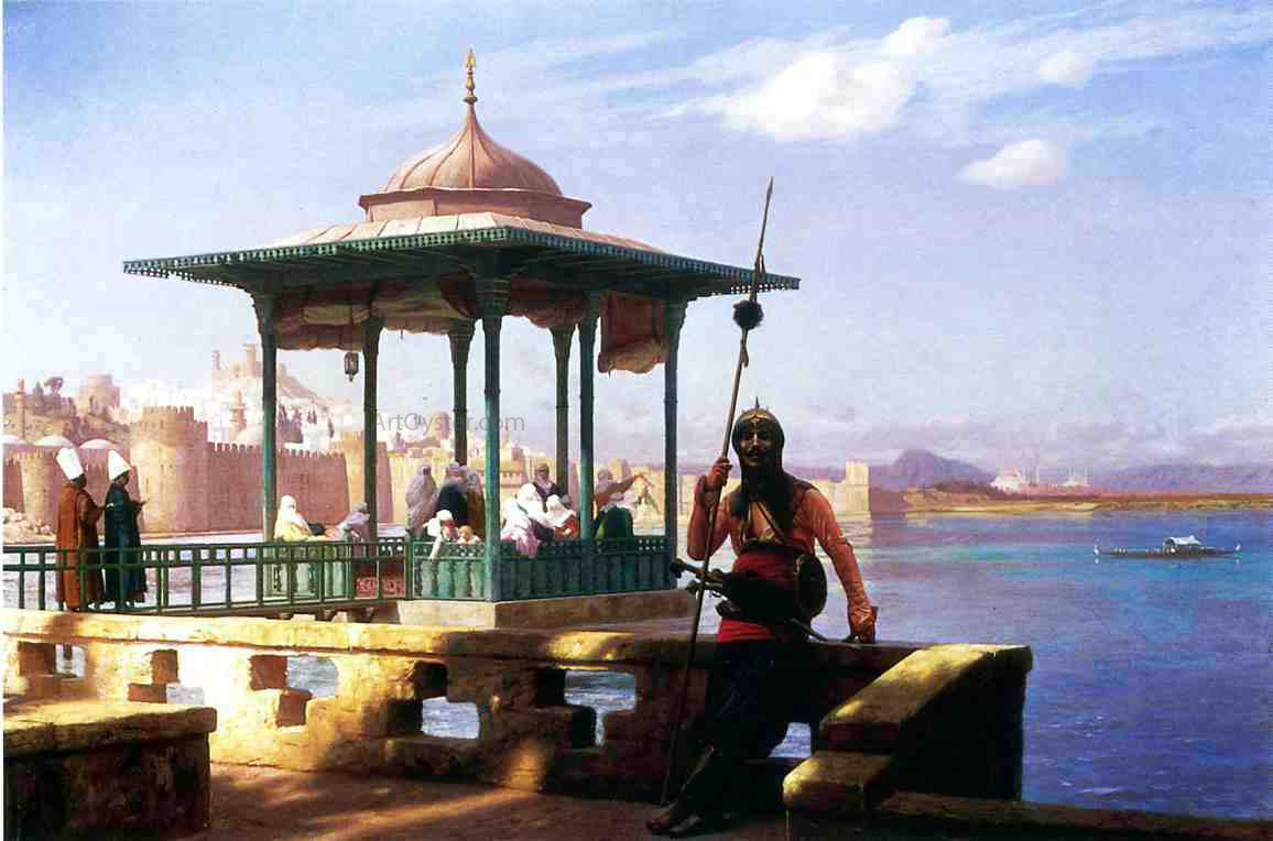Jean-Leon Gerome The Harem in a Kiosk - Hand Painted Oil Painting