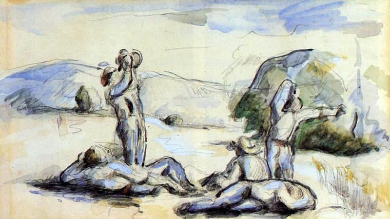 Paul Cezanne The Harvesters - Hand Painted Oil Painting