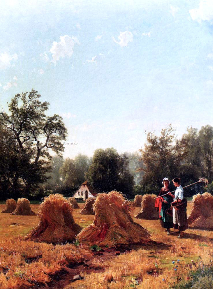 Jacobus Nicolaas Tjarda Starckenborgh Van Stachouwer The Harvesters: An Allegory Of Summer - Hand Painted Oil Painting