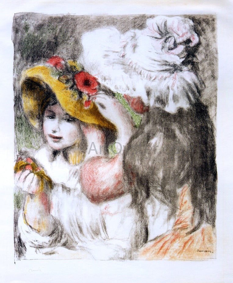 Pierre Auguste Renoir The Hatpin - Hand Painted Oil Painting
