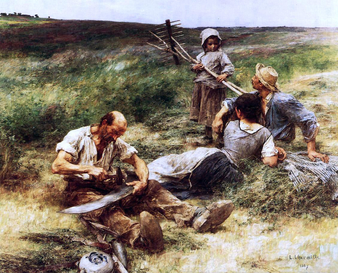 Leon Augustin L'hermitte) The Haymakers - Hand Painted Oil Painting
