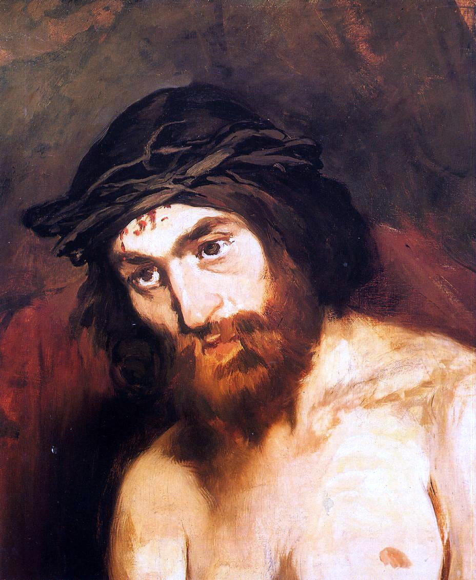 Edouard Manet The Head of Christ - Hand Painted Oil Painting