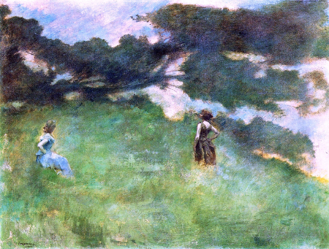 Thomas Wilmer Dewing The Hermit Thrush - Hand Painted Oil Painting