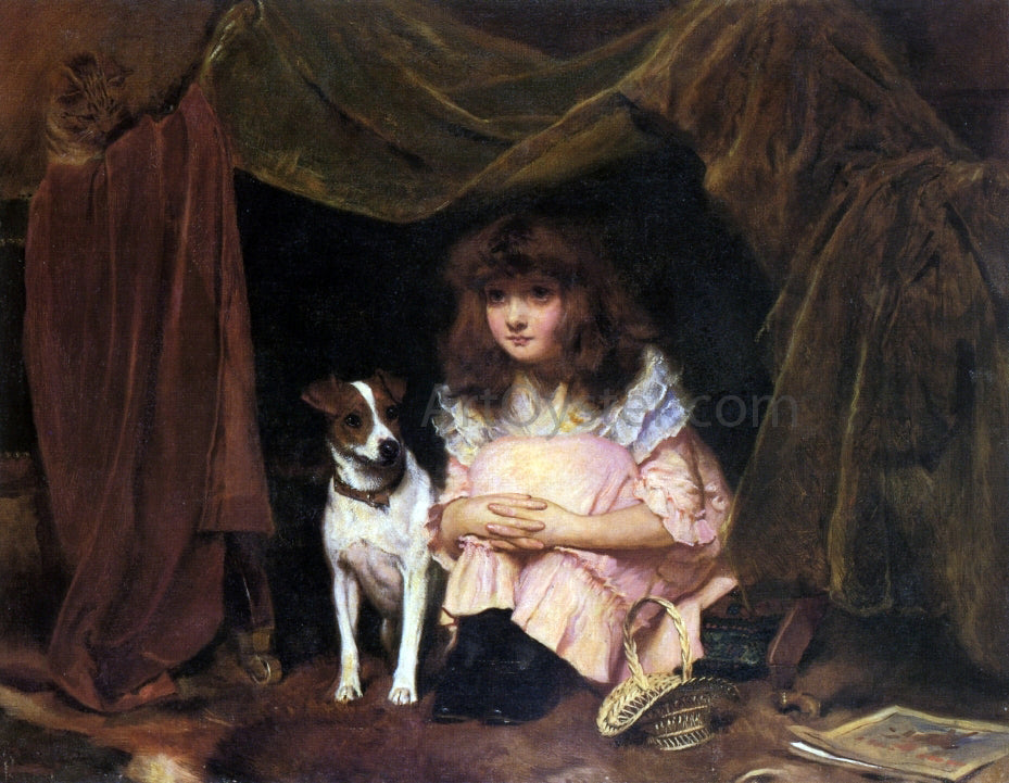  Charles Burton Barber The Hiding Place - Hand Painted Oil Painting