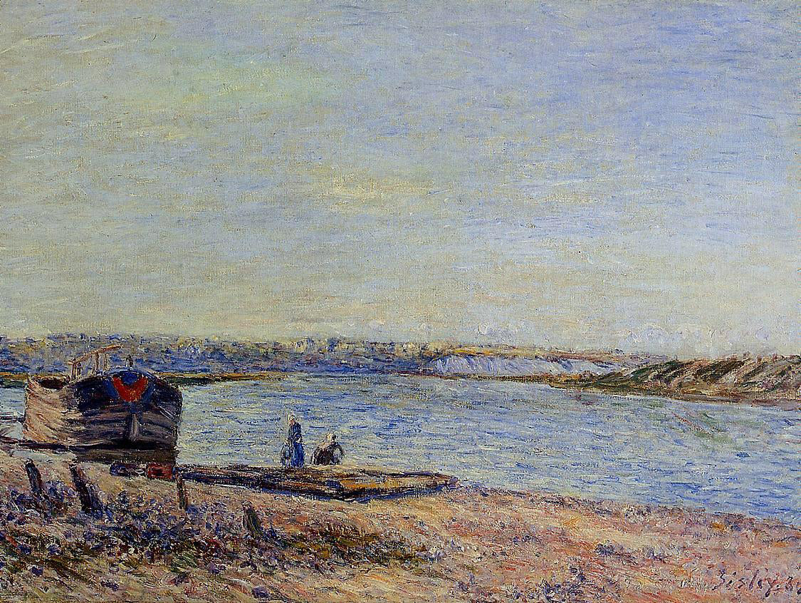 Alfred Sisley The Hills of Veneux, Seen from Saint-Mammes - Hand Painted Oil Painting