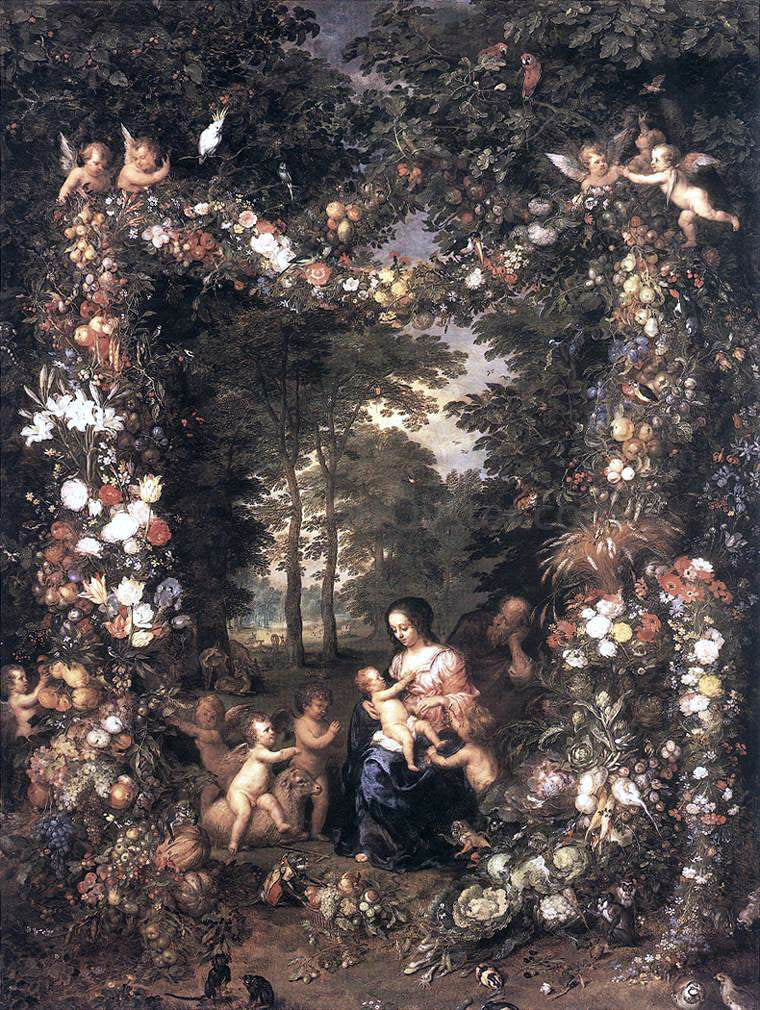 The Elder Jan Brueghel The Holy Family - Hand Painted Oil Painting