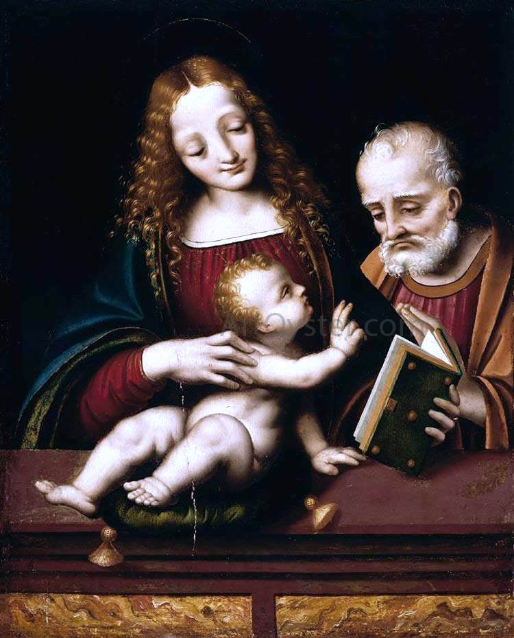 Marco D'Oggiono The Holy Family - Hand Painted Oil Painting