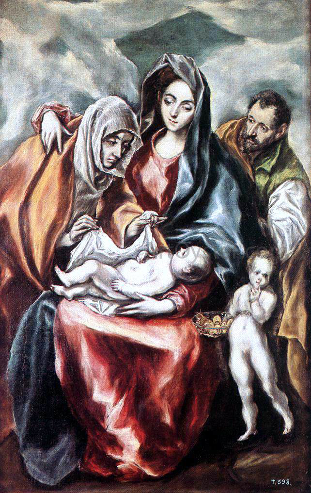 El Greco The Holy Family - Hand Painted Oil Painting