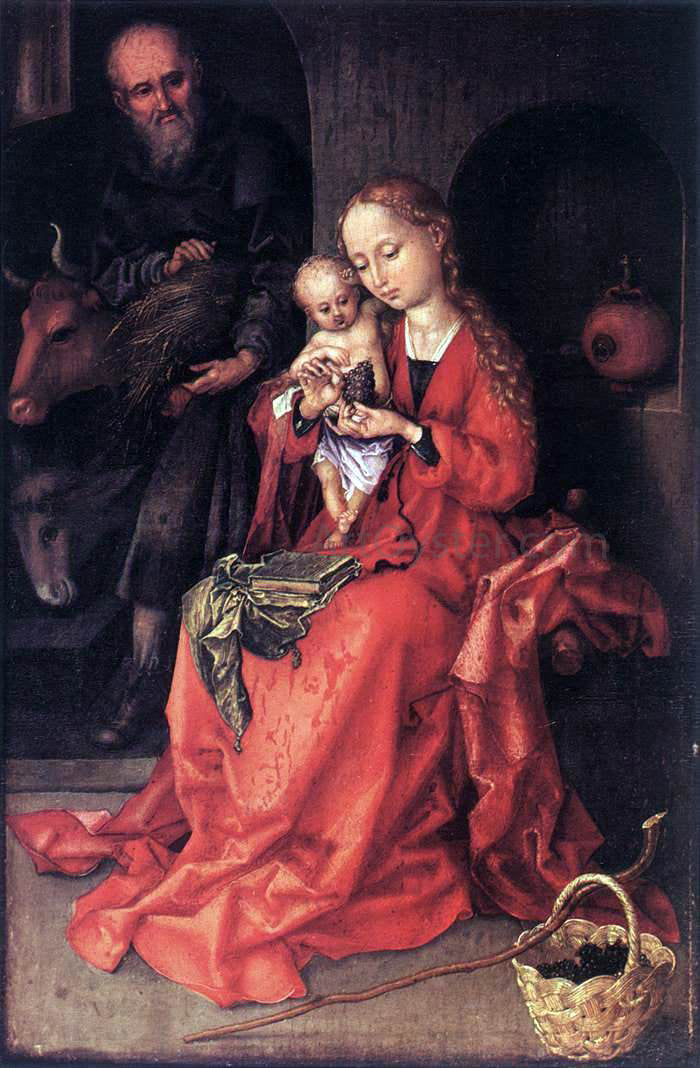 Martin Schongauer The Holy Family - Hand Painted Oil Painting