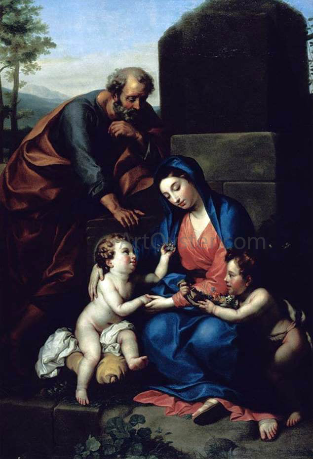 Anton Raphael Mengs The Holy Family with the Infant St John the Baptist - Hand Painted Oil Painting