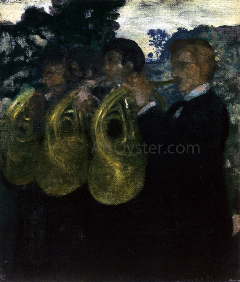 Arthur B Davies The Horn Players - Hand Painted Oil Painting