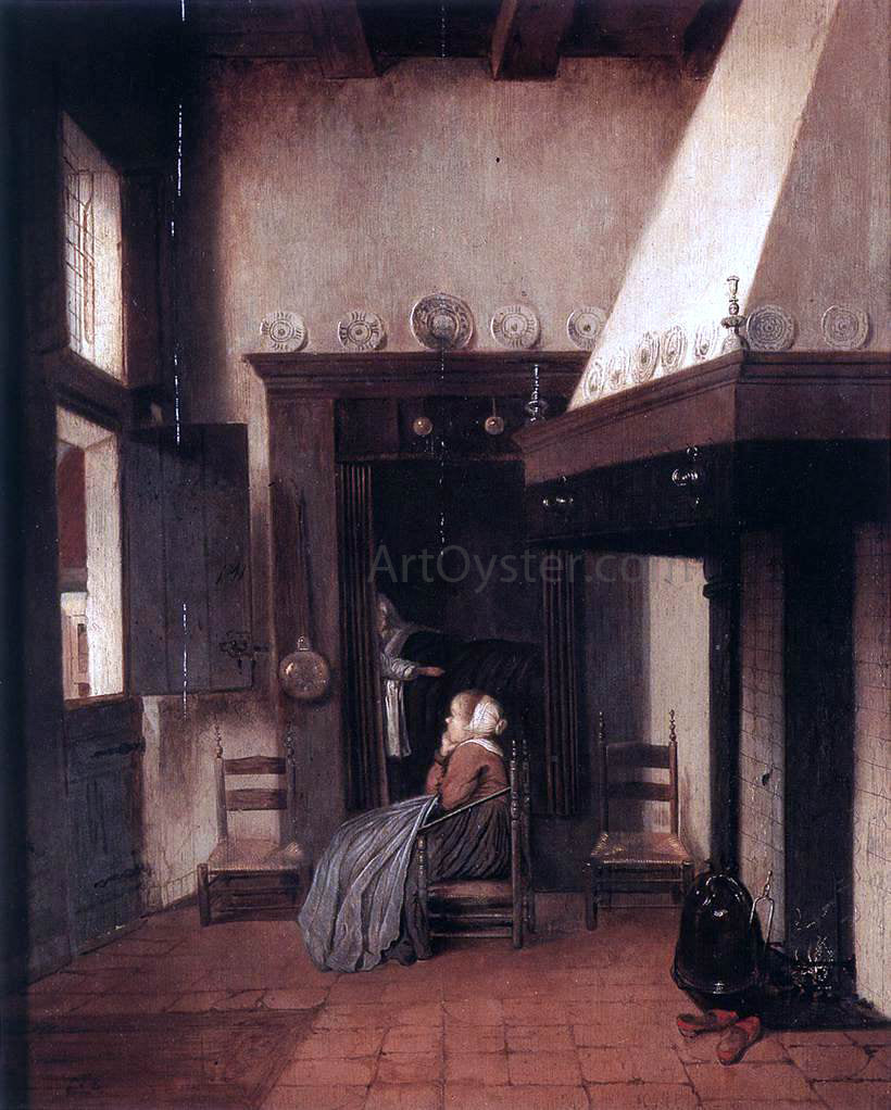 Jacobus Vrel The Hospital Orderly - Hand Painted Oil Painting