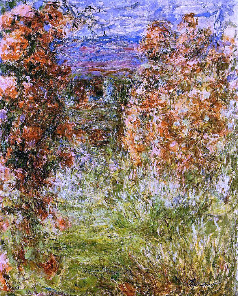 Claude Oscar Monet The House among the Roses - Hand Painted Oil Painting