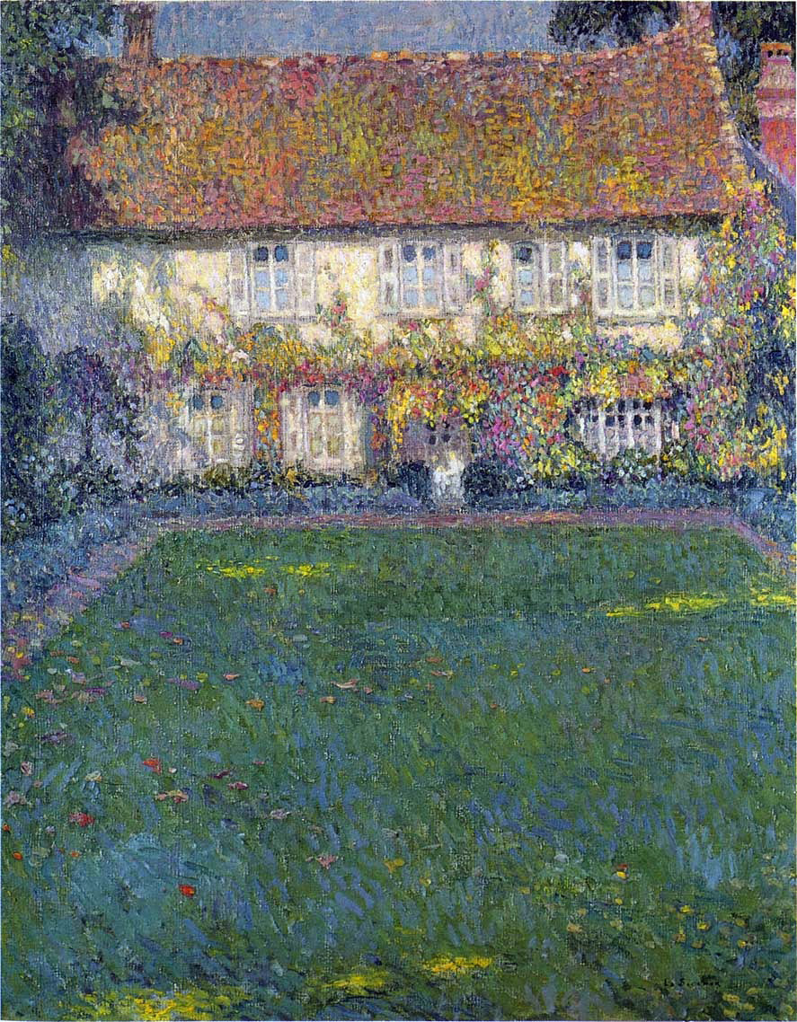 Henri Le Sidaner The House in Autumn - Hand Painted Oil Painting