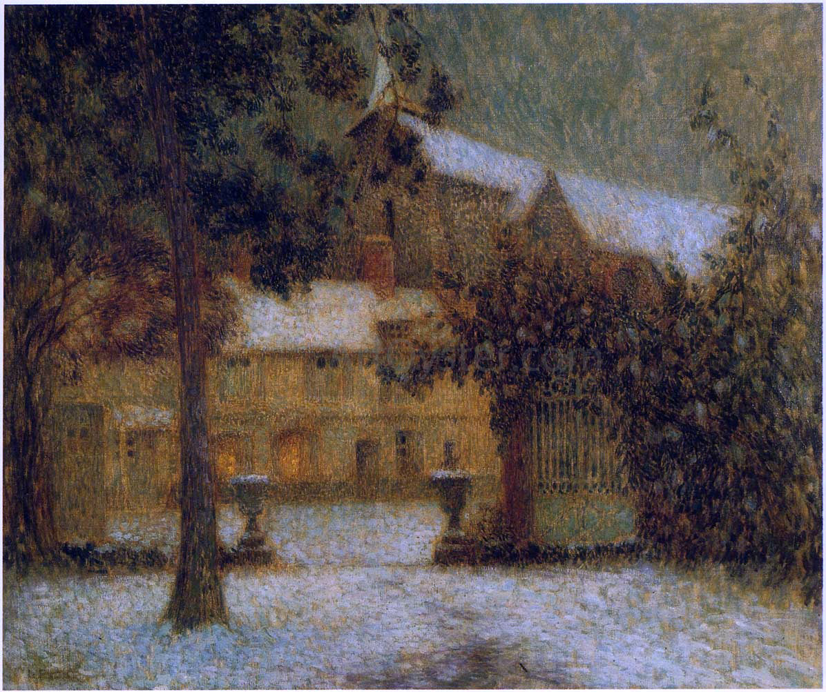 Henri Le Sidaner The House in the Snow - Hand Painted Oil Painting