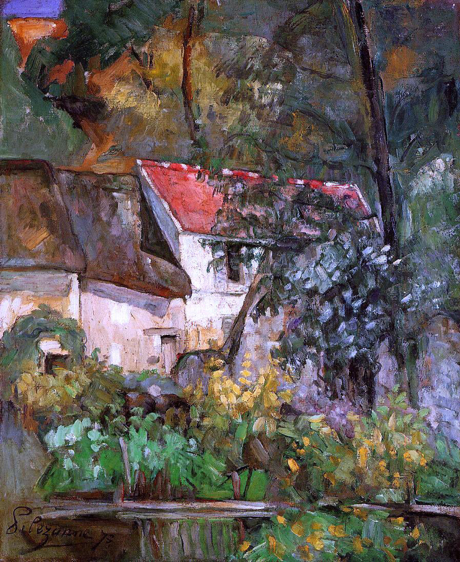  Paul Cezanne The House of Pere Lacroix in Auvers - Hand Painted Oil Painting