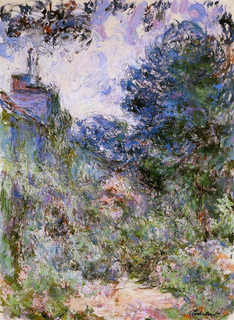 Claude Oscar Monet The House Seen from the Rose Garden - Hand Painted Oil Painting