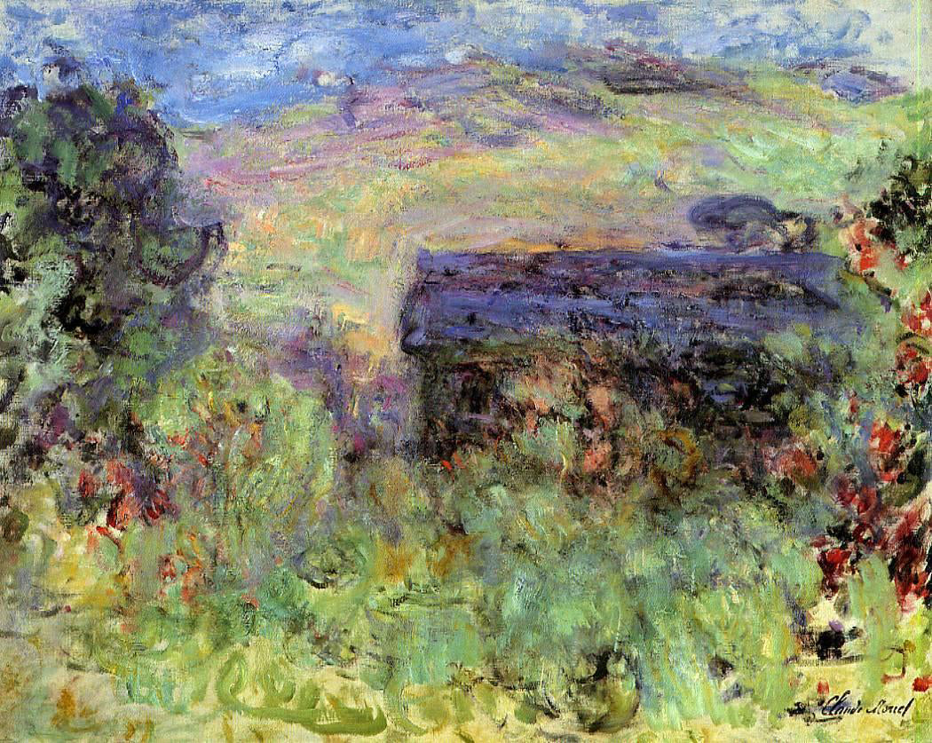 Claude Oscar Monet The House Seen Through the Roses - Hand Painted Oil Painting
