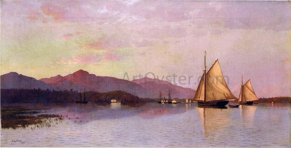 Francis A Silva The Hudson River Looking Toward the Catskills - Hand Painted Oil Painting