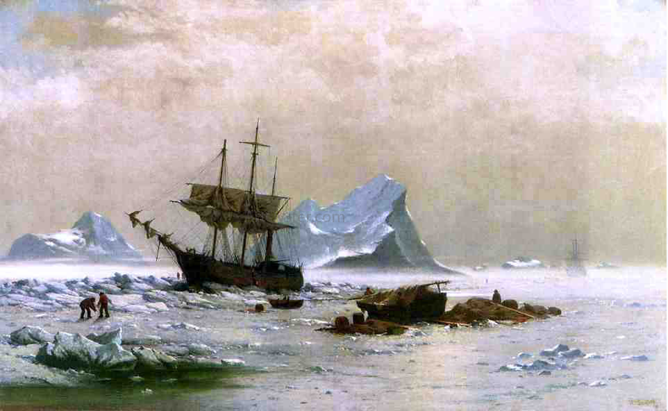 William Bradford the Ice Floes - Hand Painted Oil Painting
