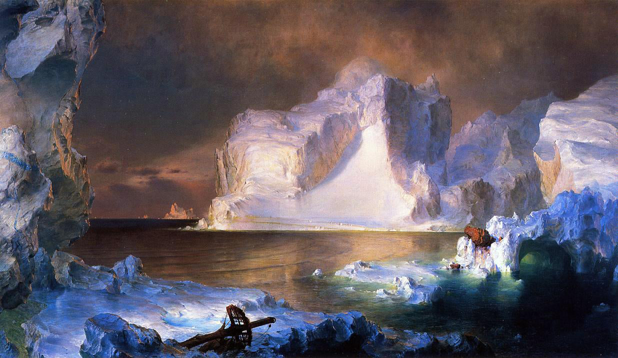 Frederic Edwin Church The Icebergs - Hand Painted Oil Painting
