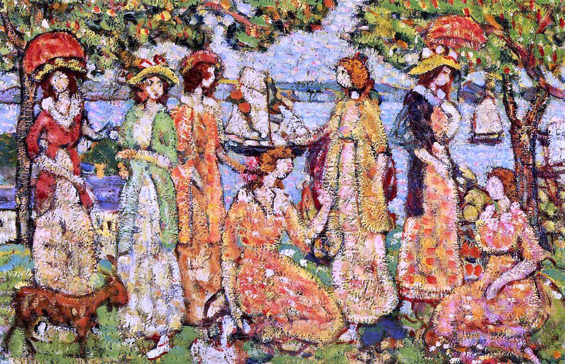 Maurice Prendergast The Idlers - Hand Painted Oil Painting