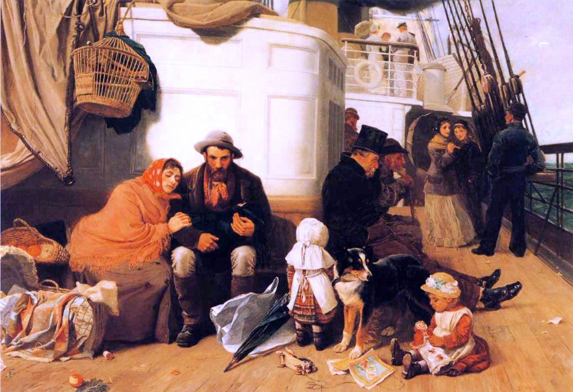 John Charles Dollman The Immigrant's Ship - Hand Painted Oil Painting