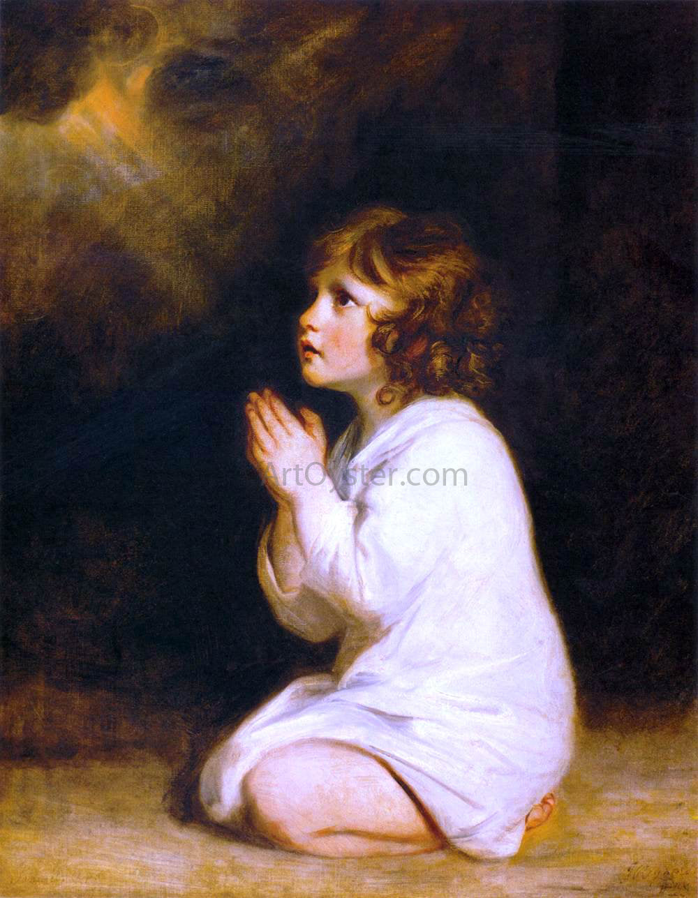  Sir Joshua Reynolds The Infant Samuel - Hand Painted Oil Painting