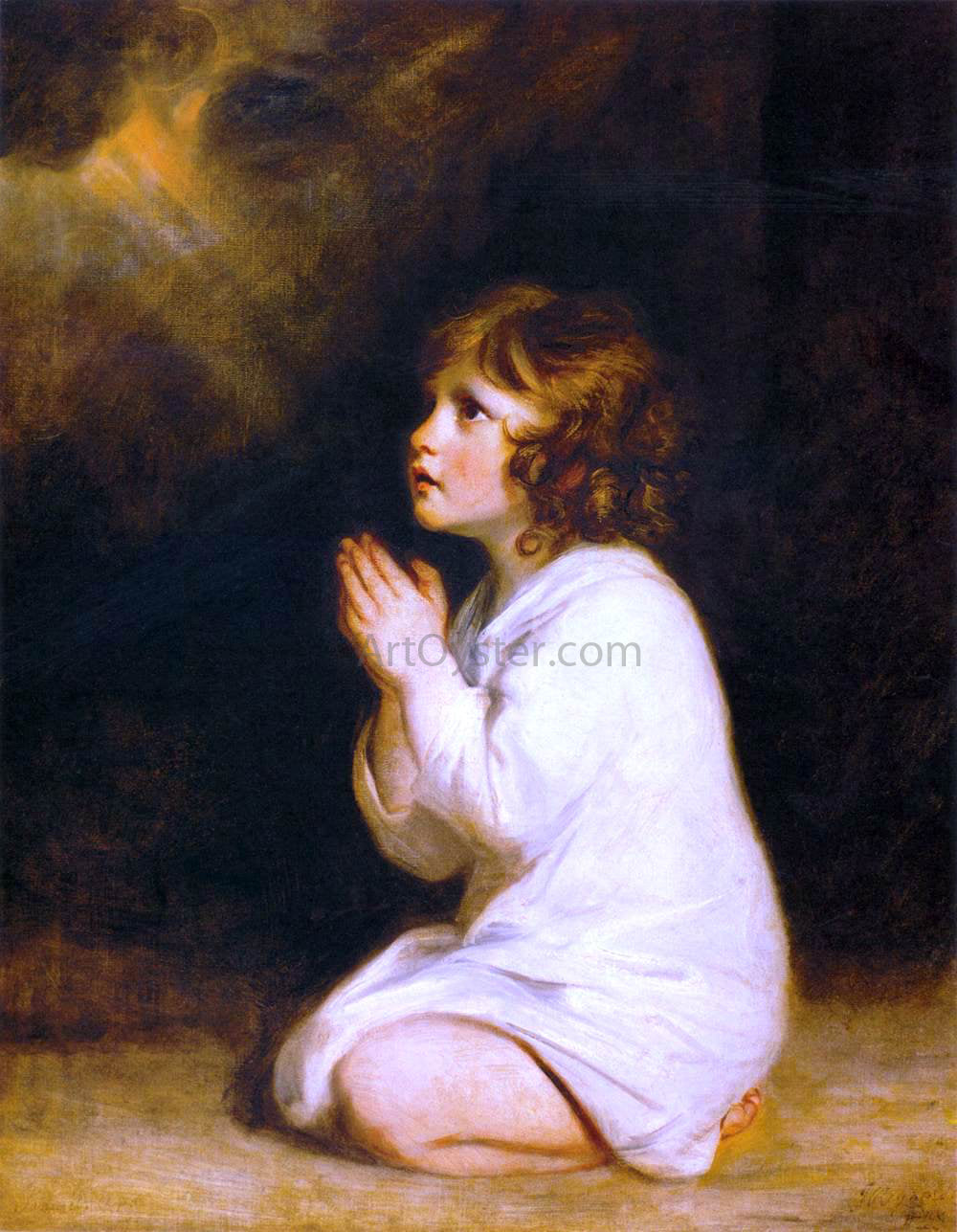 Sir Joshua Reynolds The Infant Samuel - Hand Painted Oil Painting