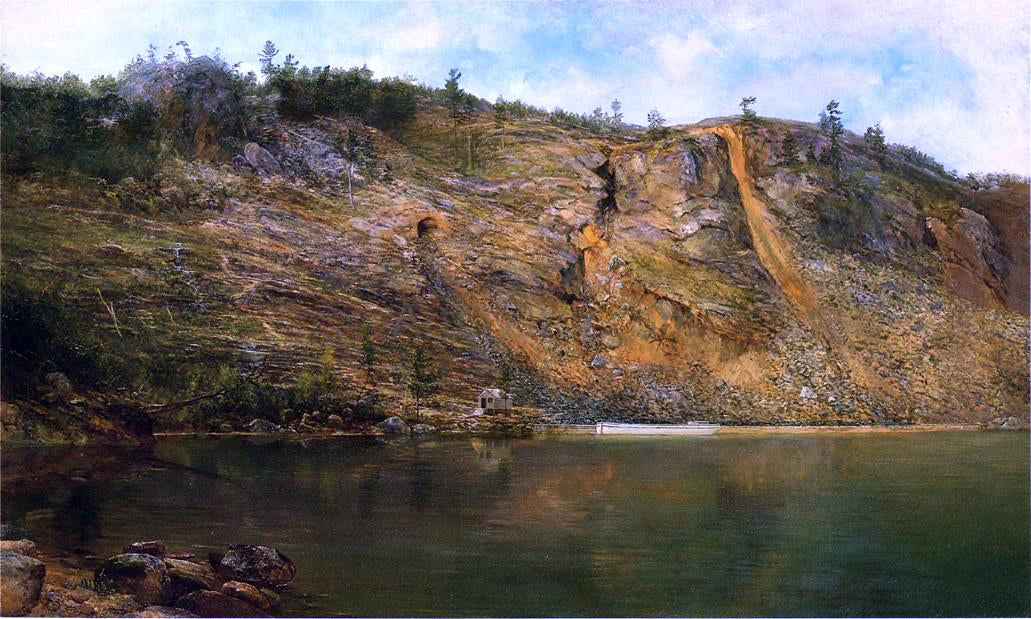 Homer Dodge Martin The Iron Mine, Port Henry, New York - Hand Painted Oil Painting