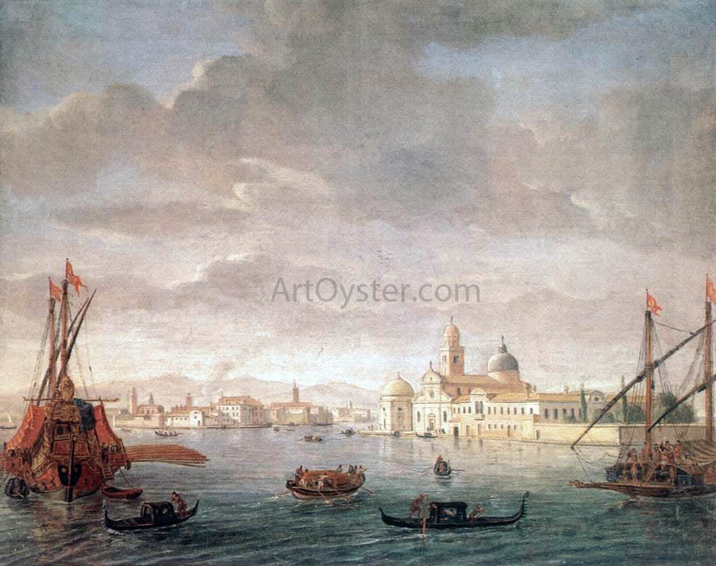 Caspar Andriaans Van Wittel The Island of San Michele, Looking Toward Murano - Hand Painted Oil Painting