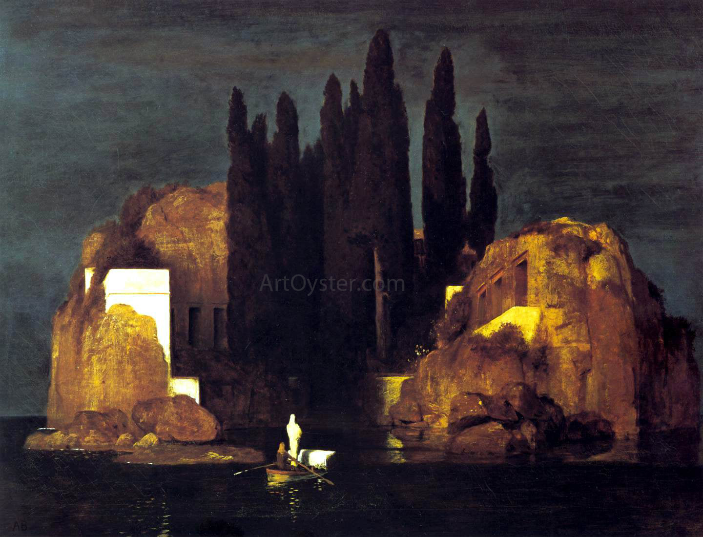  Arnold Bocklin The Island of the Dead - Hand Painted Oil Painting