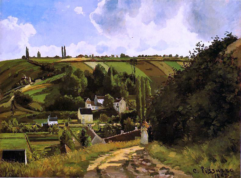 Camille Pissarro The Jallais Hills, Pontoise - Hand Painted Oil Painting
