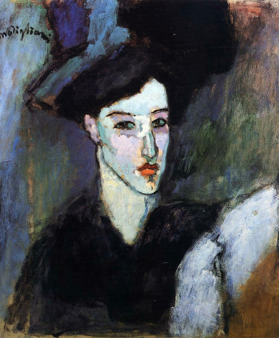  Amedeo Modigliani The Jewish Woman (also known as The Jewess) - Hand Painted Oil Painting