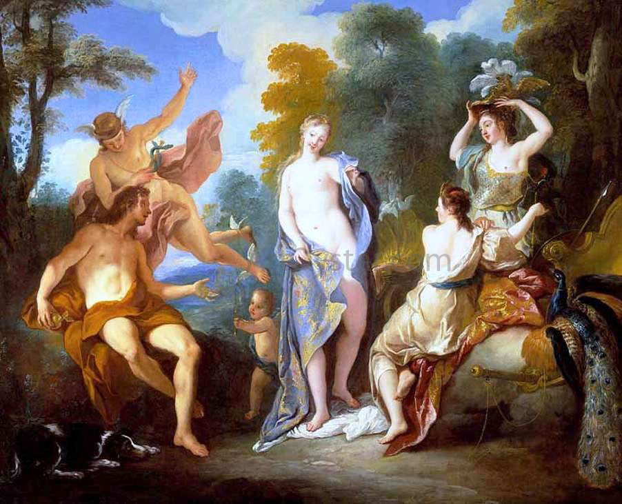 Jean-Francois De Troy The Judgement of Paris - Hand Painted Oil Painting