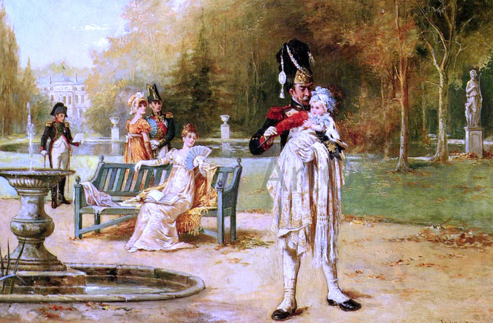 Laslett John Pott The King of Rome And His Nurse - Hand Painted Oil Painting