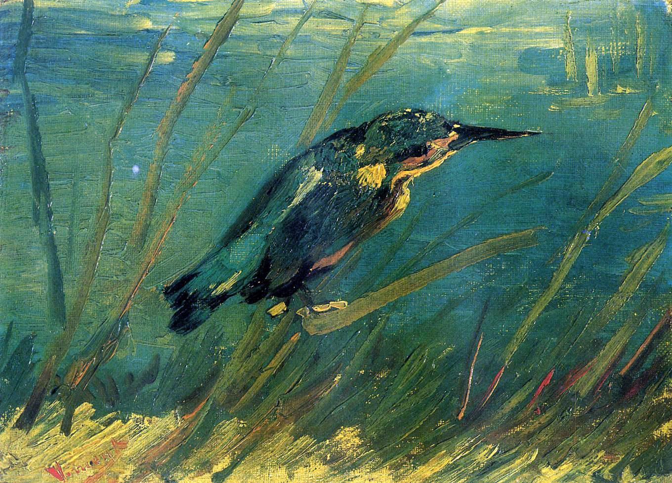 Vincent Van Gogh The Kingfisher - Hand Painted Oil Painting