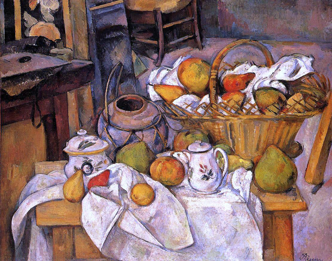  Paul Cezanne The Kitchen Table - Hand Painted Oil Painting