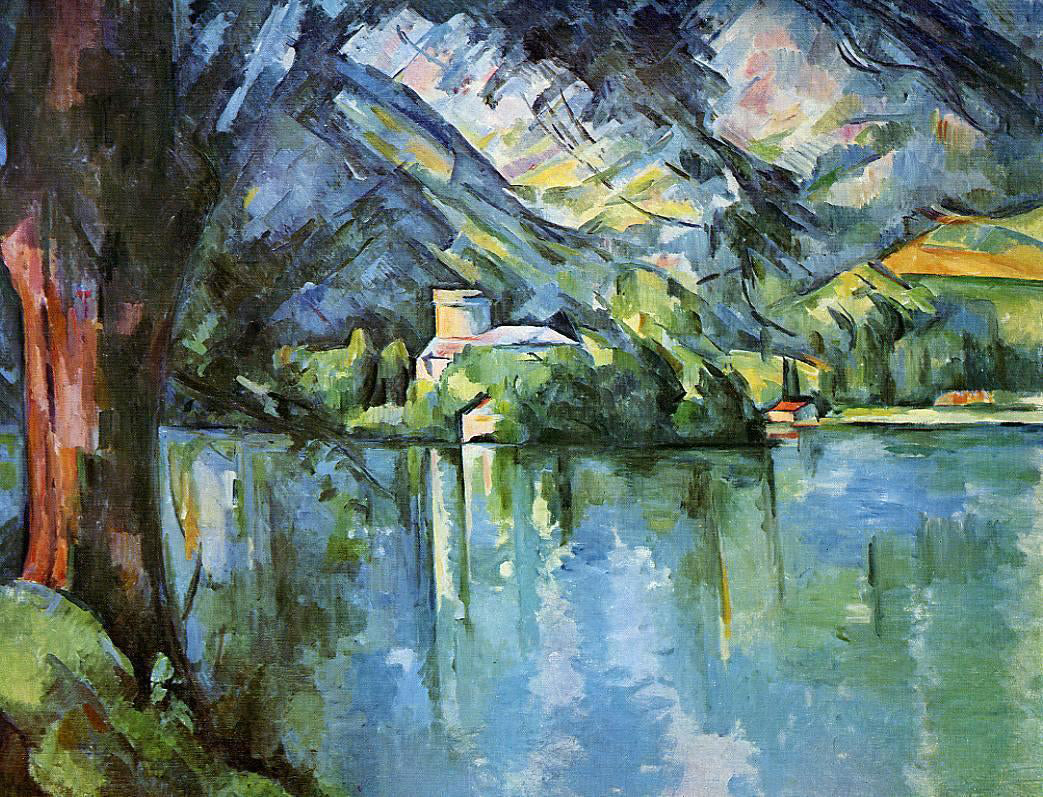  Paul Cezanne The Lac d'Annecy - Hand Painted Oil Painting
