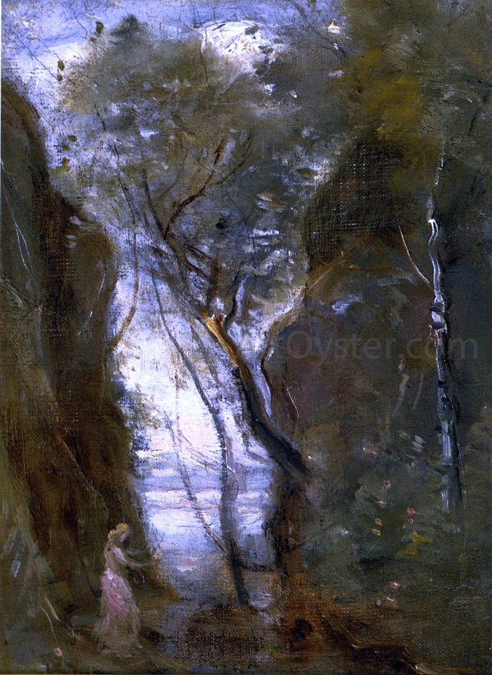 Jean-Baptiste-Camille Corot The Lac de Nemi - Hand Painted Oil Painting