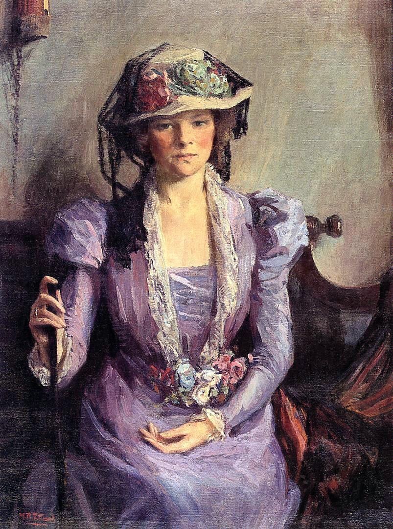 Mary Bradish Titcomb The Lady In Lavender - Hand Painted Oil Painting