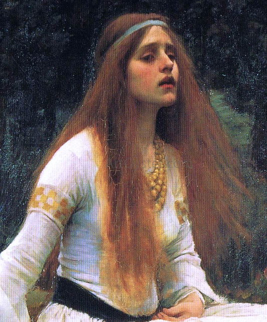  John William Waterhouse The Lady of Shalott (detail-top) - Hand Painted Oil Painting