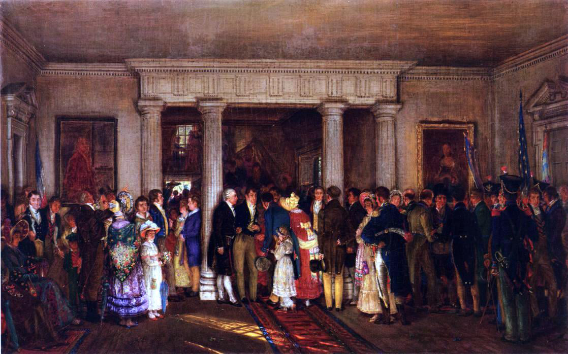 Edward Lamson Henry The Lafayette Reception - Hand Painted Oil Painting