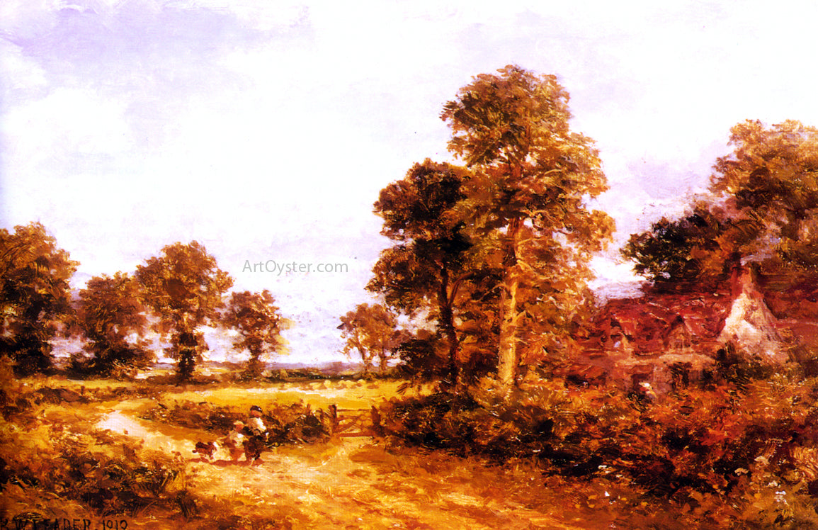 Benjamin Williams Leader The Lane at Whittington, Worcestershire - Hand Painted Oil Painting