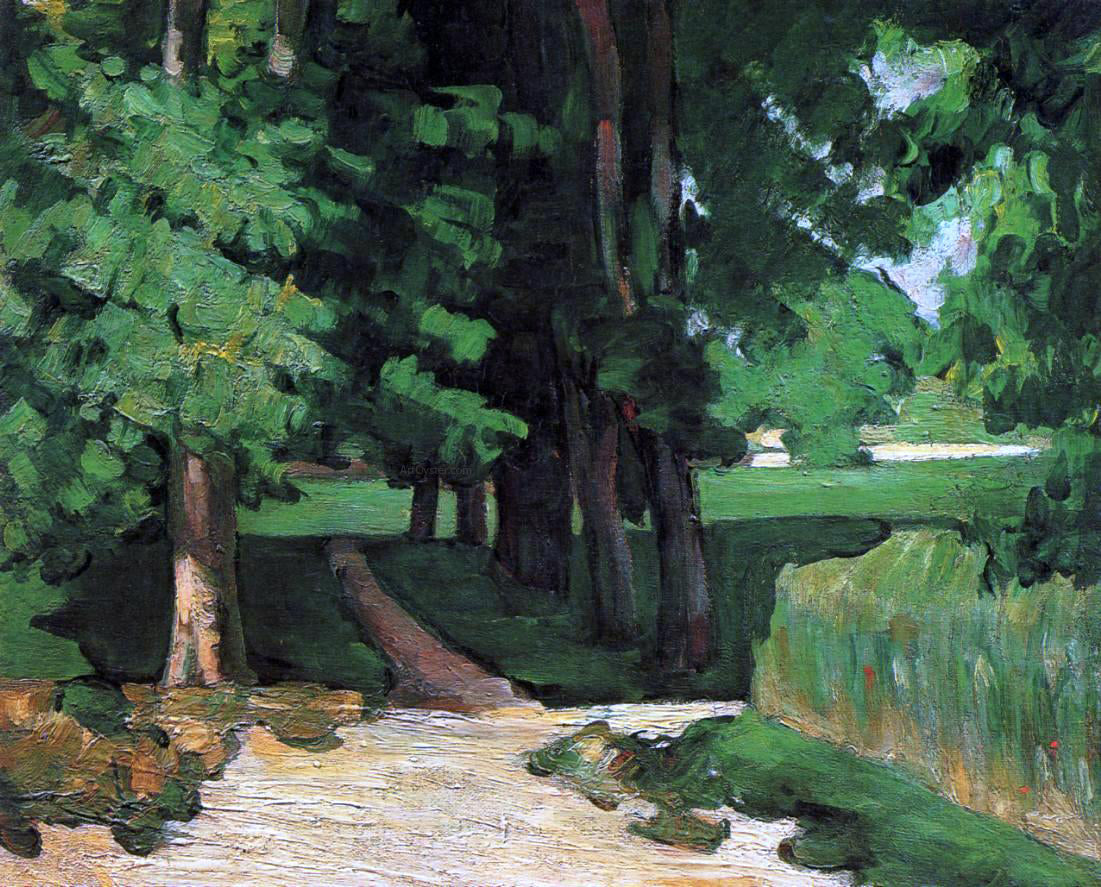 Paul Cezanne The Lane of Chestnut Trees at the Jas de Bouffan - Hand Painted Oil Painting