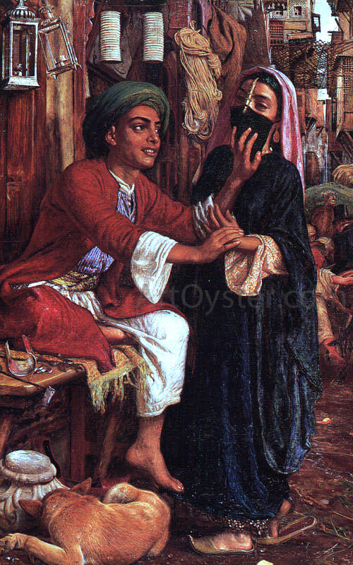 William Holman Hunt The Lantern Maker's Courtship - Hand Painted Oil Painting