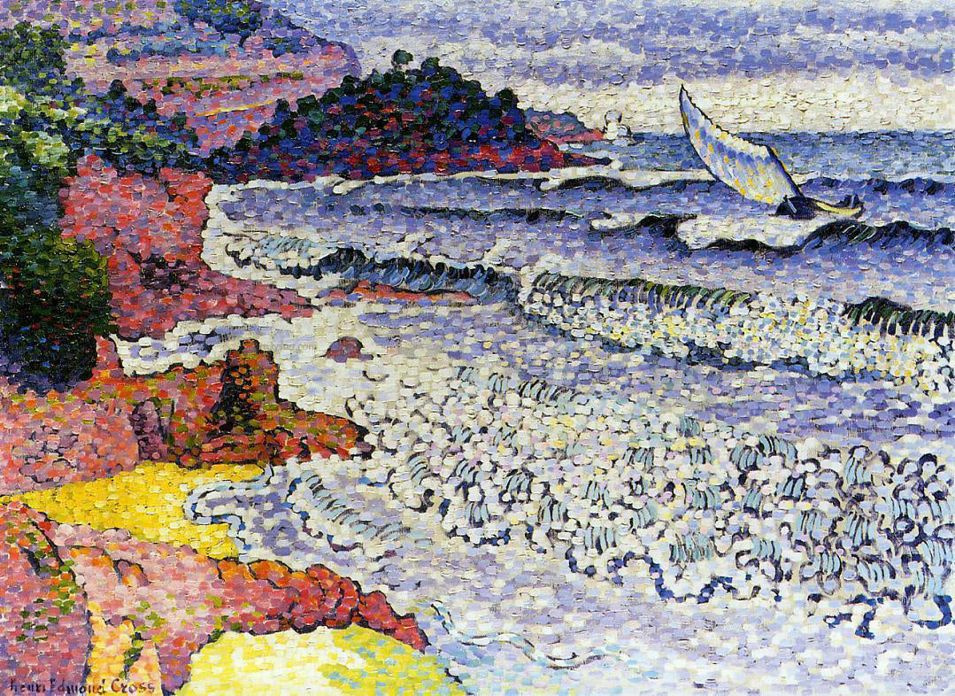 Henri Edmond Cross The Lapping Sea - Hand Painted Oil Painting